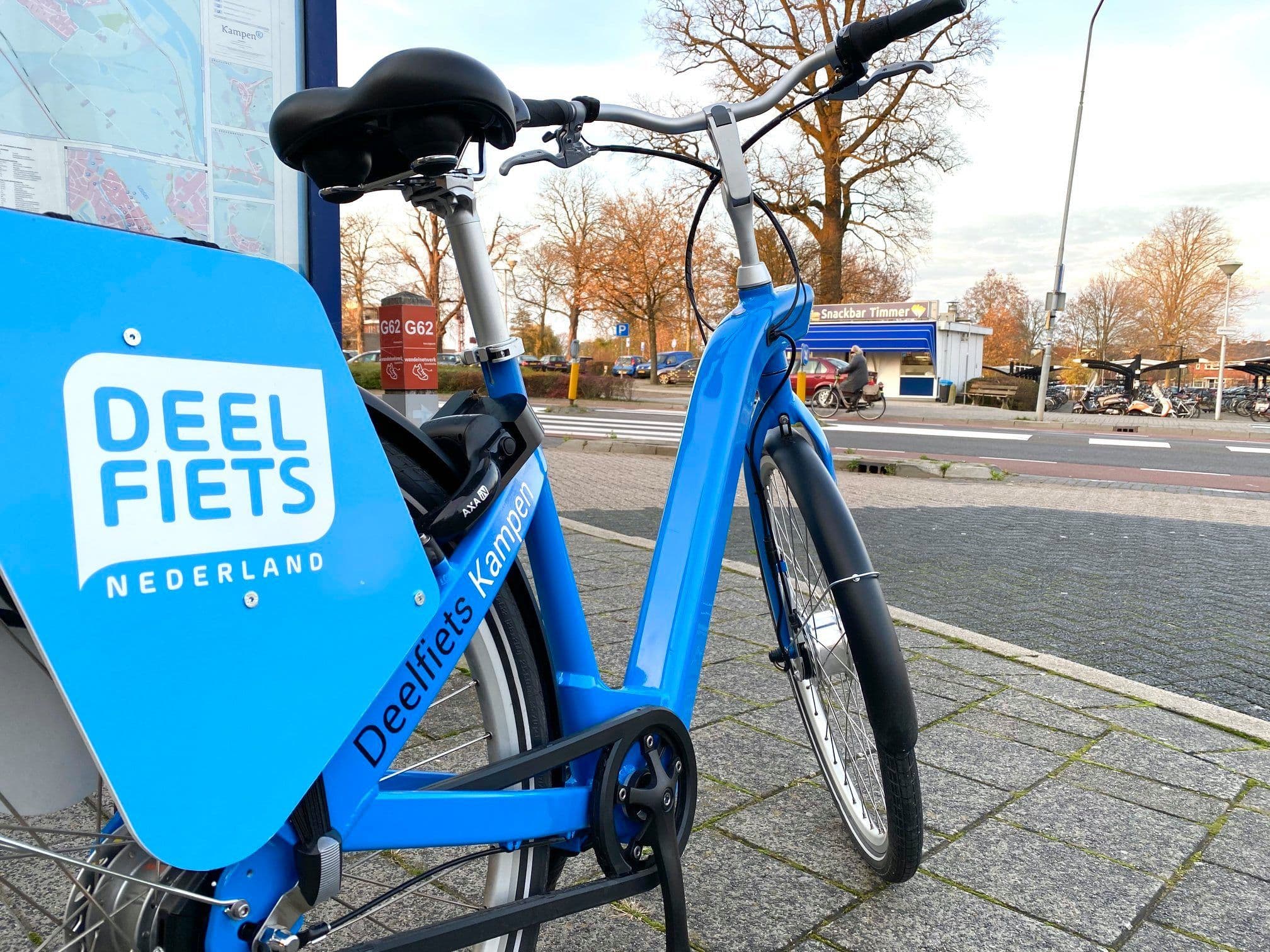 Een deelfiets van Deelfiets Nederland in de regio van Kampen